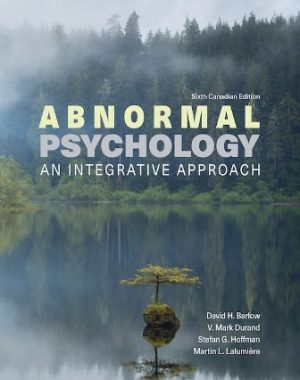 Test Bank for Abnormal Psychology 6th Canadian Edition Barlow