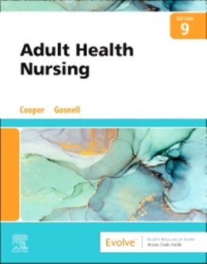 Test Bank for Adult Health Nursing 9th Edition Cooper