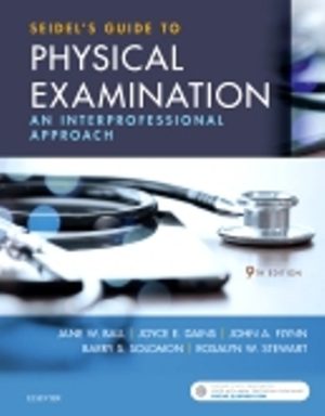 Test Bank for Seidel's Guide to Physical Examination 9th Edition by Jane W. Ball
