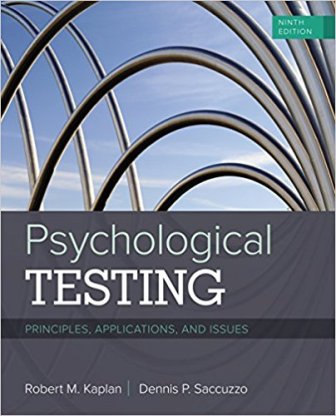 Psychological Testing Principles Applications and Issues 9th Edition Kaplan