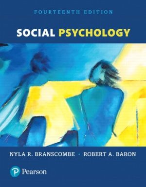 Social Psychology 14th Edition Branscombe