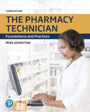 The Pharmacy Technician Foundations and Practices 3rd Edition Johnston