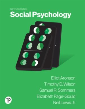 Social Psychology 11th Edition Aronson