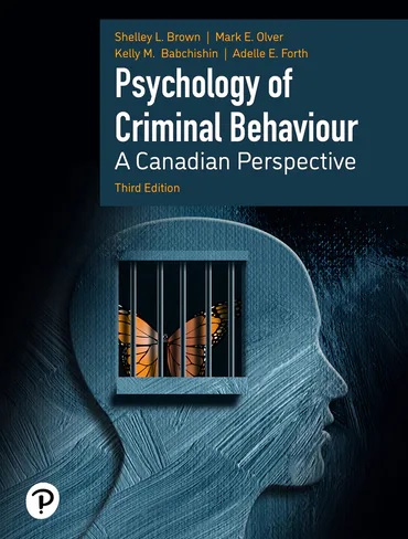 Psychology of Criminal Behaviour A Canadian Perspective 3rd Edition Brown
