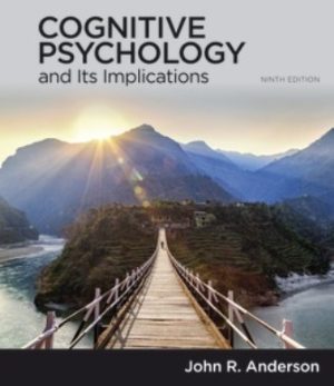 Cognitive Psychology and Its Implications 9th Edition Anderson