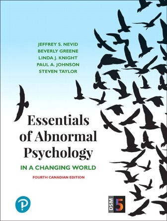 Essentials of Abnormal Psychology 4th Canadian Edition Nevid