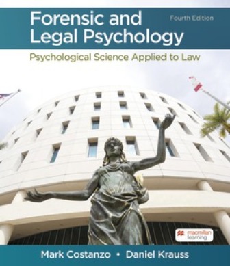 Forensic and Legal Psychology 4th Edition Costanzo