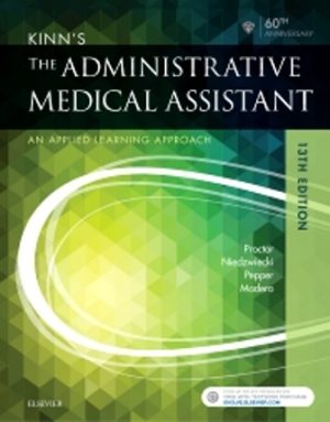 Kinn's The Administrative Medical Assistant An Applied Learning Approach 13th Edition Proctor