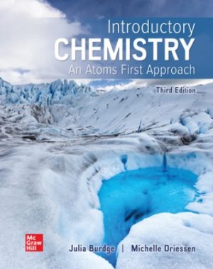 Introductory Chemistry: An Atoms First Approach 3rd Edition Burdge
