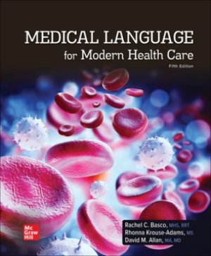 Medical Language for Modern Health Care 5th Edition Basco
