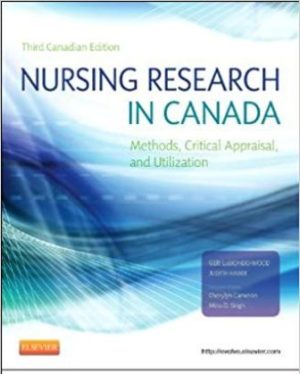 Nursing Research in Canada 3rd Edition LoBiondo-Wood