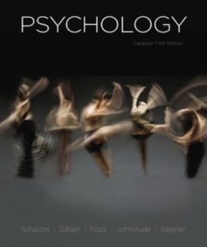 Psychology 5th Canadian Edition Schacter