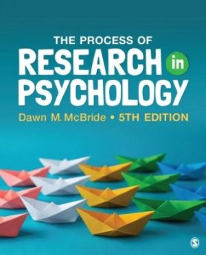 The Process of Research in Psychology 5th Edition McBride