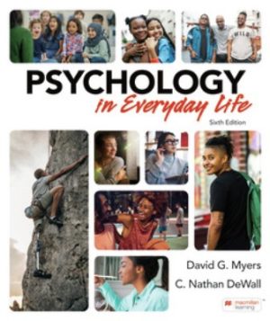 Psychology in Everyday Life 6th Edition Myers